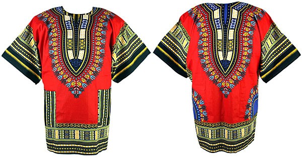 Chemise & T-shirt Dashiki rouge  | Yamado / Angelina